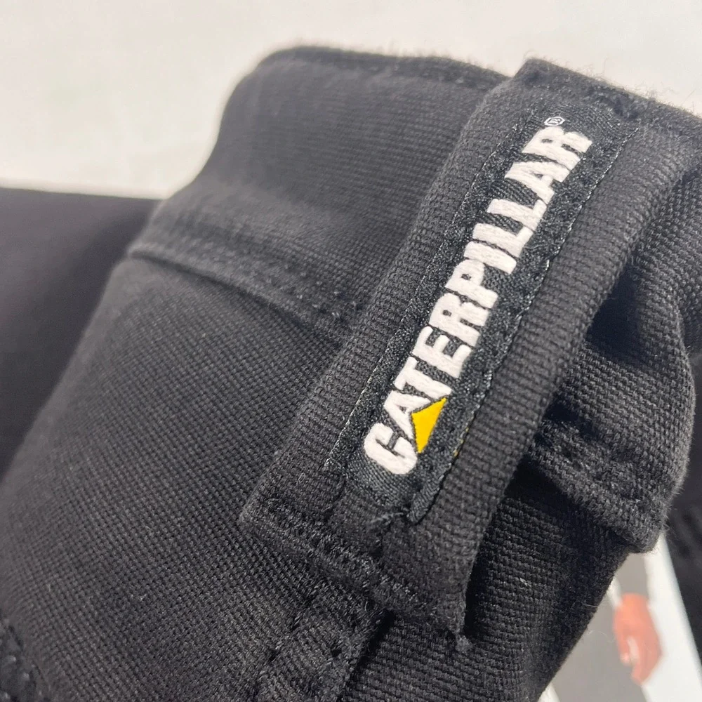 CAT Fleece Lined Canvas‎ Pant Mens 36x29 Black NEW Stretch Straight Leg New